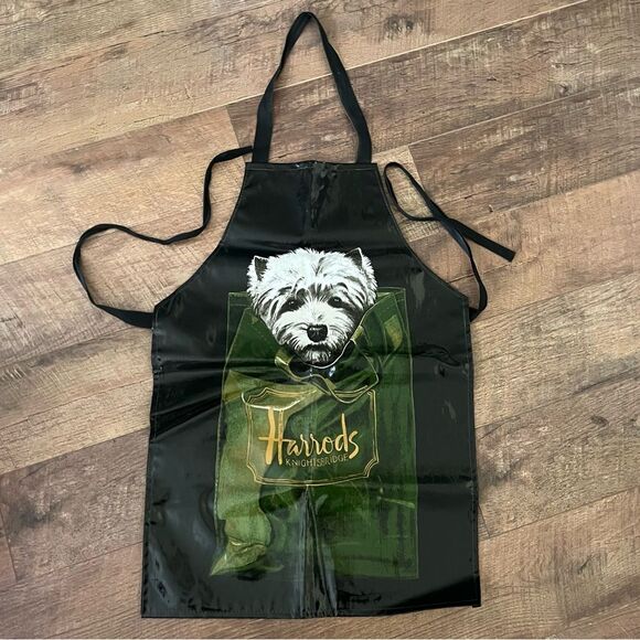 HARRODS Of Knightsbridge Apron Cotton Coated PVC - Picture 1 of 10